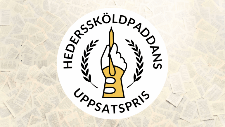 Anmäl dig till Hederssköldpaddans uppsatspris